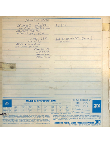 Tangerine Dream - Portland Concert - April 20th, 1977 - BF 2026 (Vinyle)