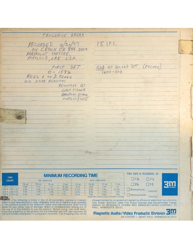 Tangerine Dream - Portland Concert - April 20th, 1977 - BF 2026 (CD)