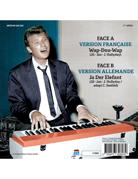 Johnny Hallyday - 45 Tours - Version Française/Version Etrangère N°02 (Picture Disc)