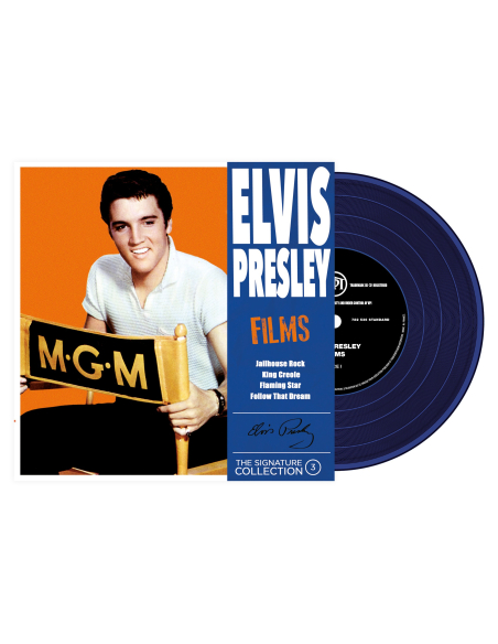 Elvis Presley - 45 Tours - The Signature Collection N°03 - Films (Vinyle Bleu)