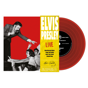 Elvis Presley - 45 Tours - The Signature Collection N°04 - Live (Vinyle Rouge)