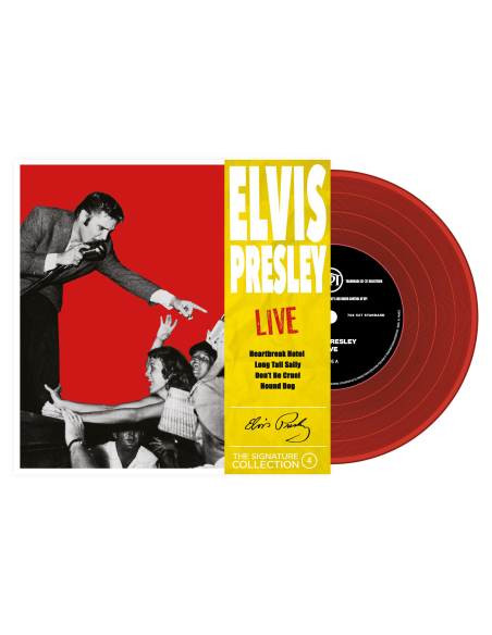 Elvis Presley - 45 Tours - The Signature Collection N°04 - Live (Vinyle Rouge)
