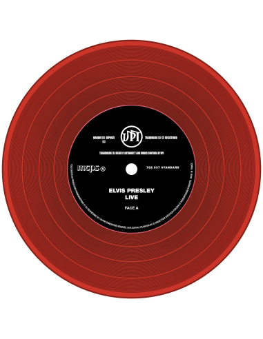 Elvis Presley - 45 Tours - The Signature Collection N°04 - Live (Vinyle Rouge)