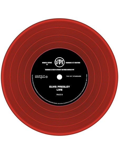 Elvis Presley - 45 Tours - The Signature Collection N°04 - Live (Vinyle Rouge)