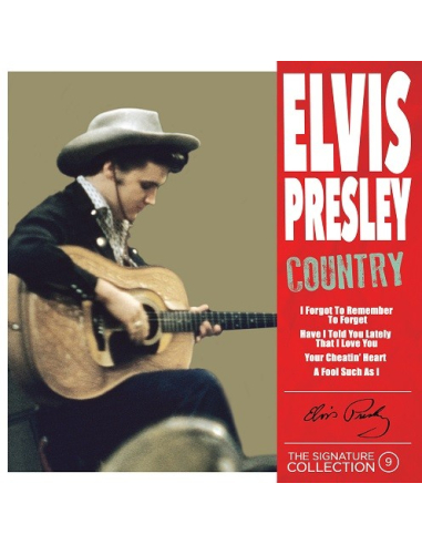 Elvis Presley - 45 Tours - The Signature Collection N°09 - Country (Vinyle Rouge)