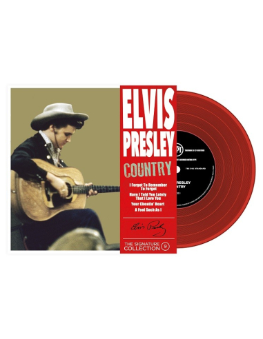 Elvis Presley - 45 Tours - The Signature Collection N°09 - Country (Vinyle Rouge)