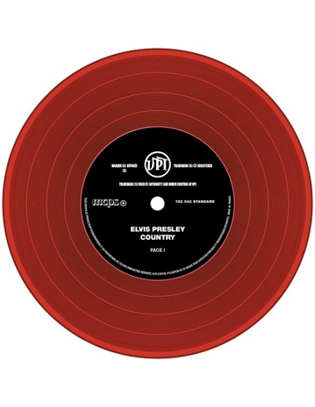 Elvis Presley - 45 Tours - The Signature Collection N°09 - Country (Vinyle Rouge)