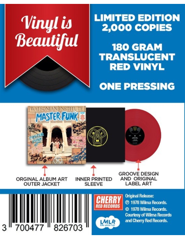 The Watsonian Institute - 33 Tours - Master Funk (Vinyle Rouge)