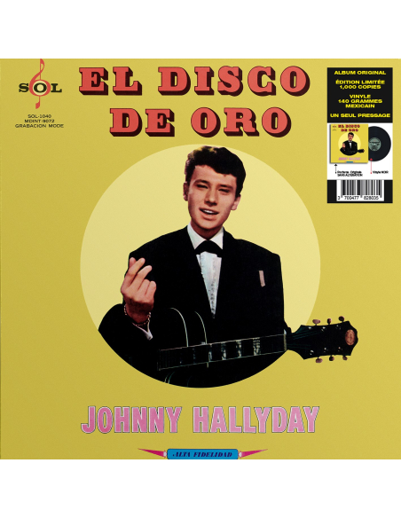 Johnny Hallyday - 33 Tours - Vogue Made In Mexique - El Disco De Oro (Vinyle Noir)