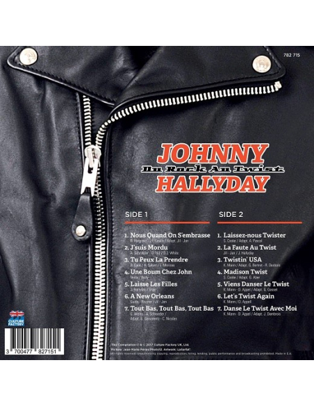 Johnny Hallyday - 33 Tours - Du Rock au Twist (Vinyle Noir) 