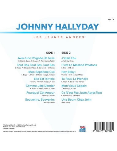 Johnny Hallyday - 33 tours - Les Jeunes Années (Vinyle Noir)