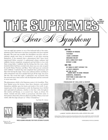 Diana Ross & The Supremes - I Hear A Symphony