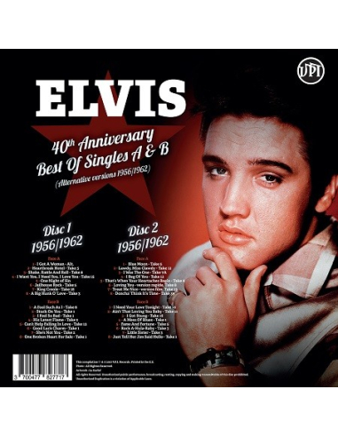 Elvis Presley - 33 Tours - 40th Anniversary - Best Of Singles A & B (Vinyle Noir) 