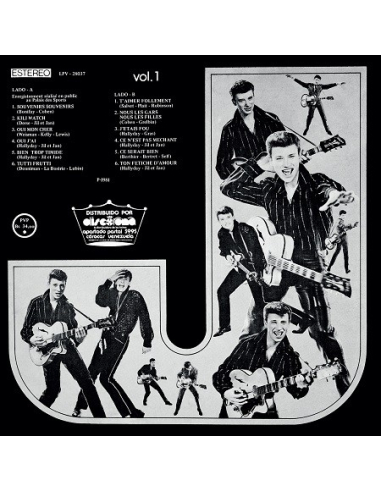 Johnny Hallyday - 33 Tours - Vogue Made In Venezuela - Le Disque D'or (Vinyle Noir)