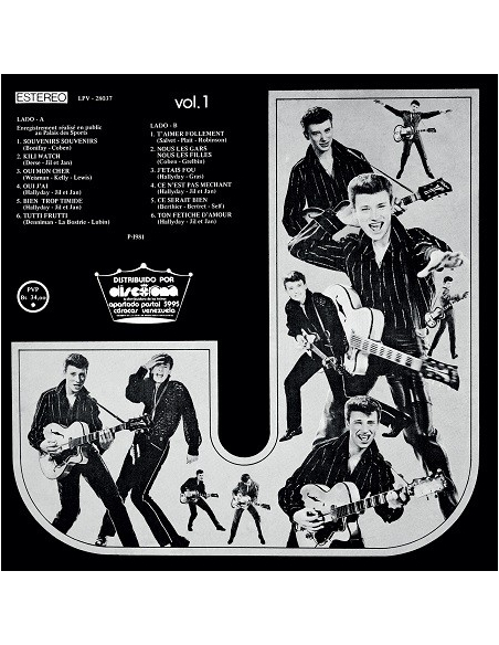 Johnny Hallyday - 33 Tours - Vogue Made In Venezuela - Le Disque D'or (Vinyle Noir)