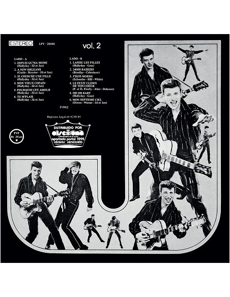 Johnny Hallyday - 33 Tours - Vogue Made In Venezuela - Le Disque D'or (Vinyle Noir)