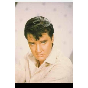 Elvis Carte Postale White Up Close