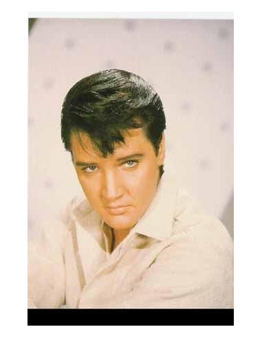 Elvis Carte Postale White Up Close