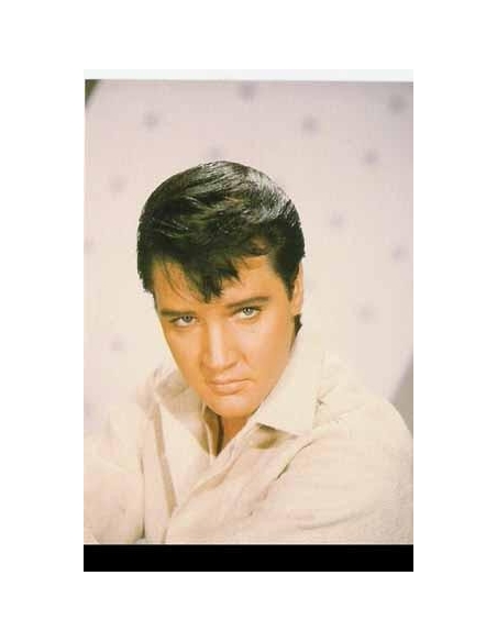 Elvis Carte Postale White Up Close