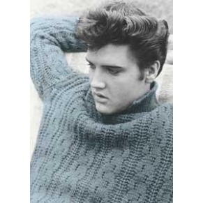 Elvis Carte Postale Blue Sweater