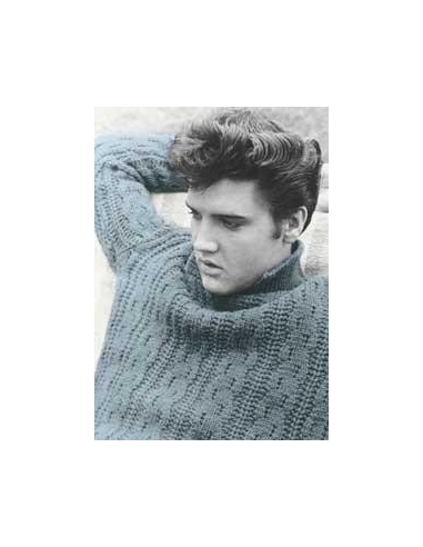 Elvis Carte Postale Blue Sweater