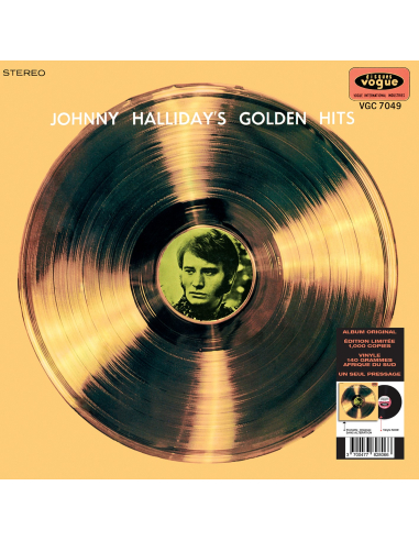Johnny Hallyday - 33 Tours - L'album d'Afrique Du Sud - Golden Hits (Vinyle Noir)