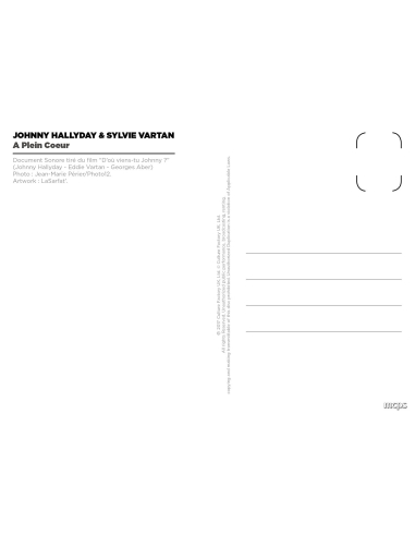 Johnny Hallyday - Disques/Cartes Postales (Lot de 5)