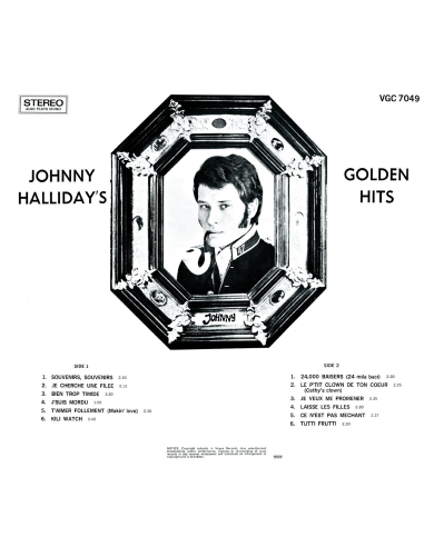Johnny Hallyday - 33 Tours - L'album d'Afrique Du Sud - Golden Hits (Vinyle Noir)