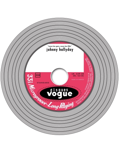 Johnny Hallyday - LP N°04 - Nous Les Gars, Nous Les Filles ( CD Vinyl Replica)