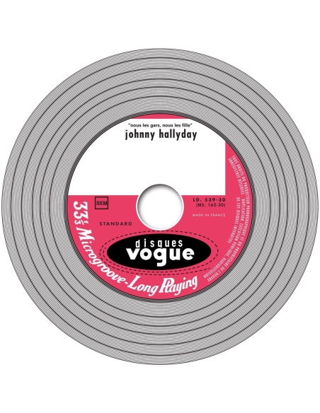 Johnny Hallyday - LP N°04 - Nous Les Gars, Nous Les Filles ( CD Vinyl Replica)