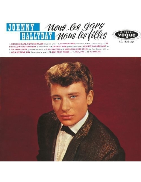 Johnny Hallyday - LP N°04 - Nous Les Gars, Nous Les Filles ( CD Vinyl Replica)