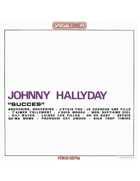 Johnny Hallyday - 33 Tours - Vogue Made In Italie - Succes (Vinyle Noir)