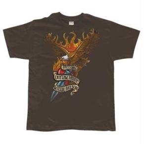 T-Shirt Wille Nelson - Eagle With Dagger - Homme – X Large