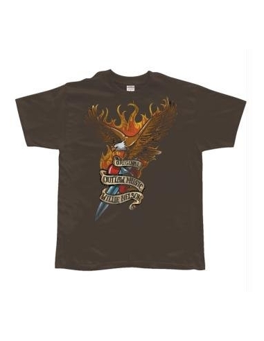 T-Shirt Wille Nelson - Eagle With Dagger - Homme – X Large