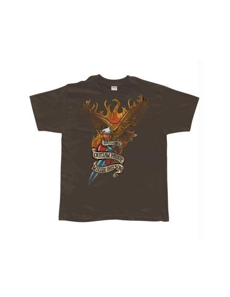T-Shirt Wille Nelson - Eagle With Dagger - Homme – X Large