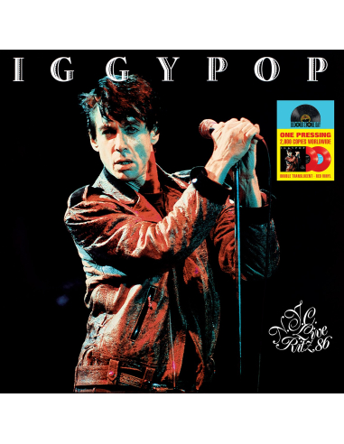 Iggy Pop - 33 Tours - Live At The Ritz 1986 (Vinyle Rouge) - RSD 2018