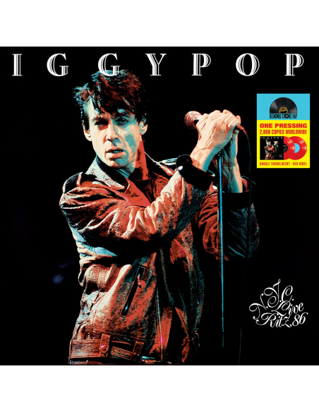 Iggy Pop - 33 Tours - Live At The Ritz 1986 (Vinyle Rouge) - RSD 2018