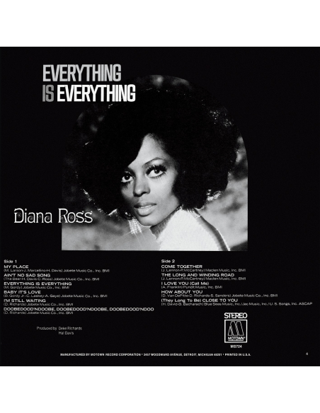 CD - Diana Ross  - Everything Is Everything
