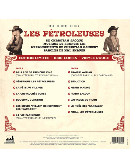 Vinyle - Francis Lai - Les Pétroleuses (Vinyle Rouge)