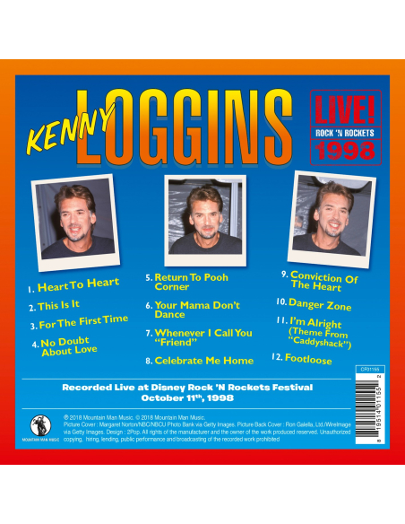 CD - Kenny Loggins - Live At Rock 'N Rockets