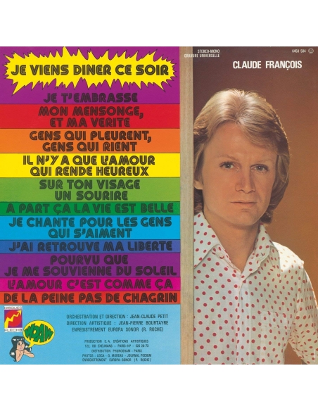 Claude François - Je Viens Dîner Ce Soir (CD Mini LP)