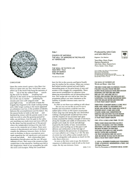 John Cale - & Terry Riley - Church of Anthrax