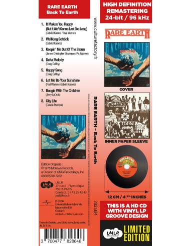 Rare Earth - Back To Earth