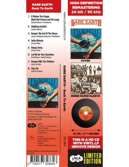 Rare Earth - Back To Earth