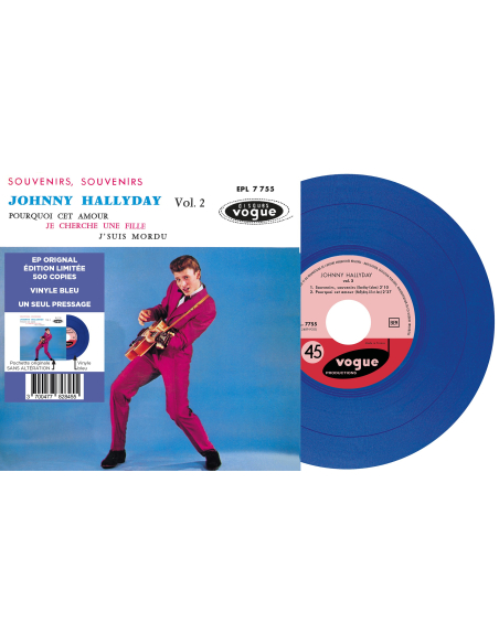 Johnny Hallyday - Souvenirs, Souvenirs (Vinyle BLEU)