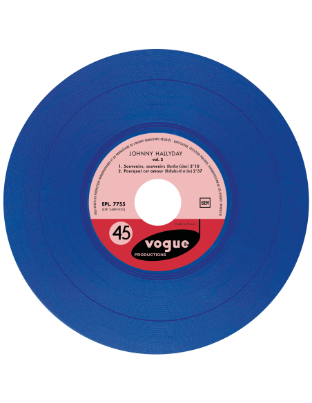 Johnny Hallyday - Souvenirs, Souvenirs (Vinyle BLEU)