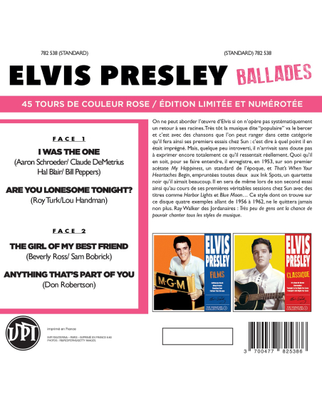 Elvis Presley - The Signature Collection N°05 - Ballades (CD)