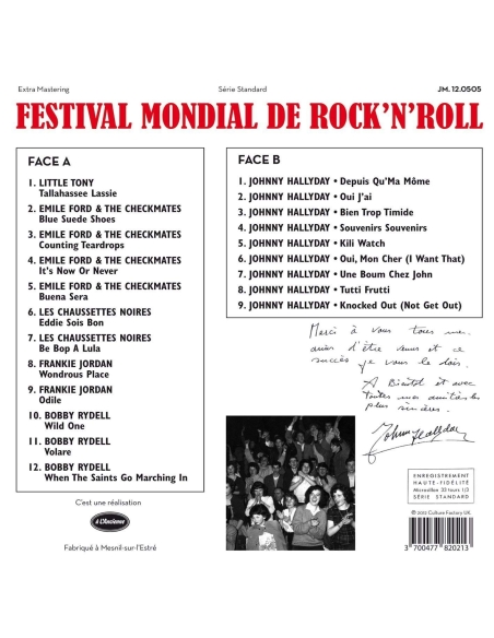 Various - Festival Mondial De Repertoire Français Du Rock 'N Roll (CD Mini LP)