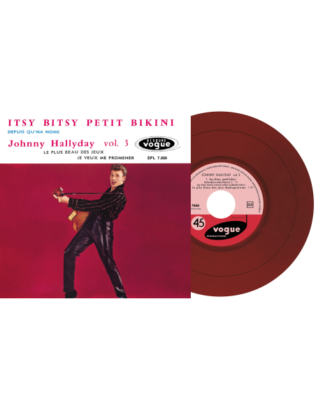 Johnny Hallyday - EP N°03 - Itsy Bitsy Petit Bikini (Vinyle 7'')
