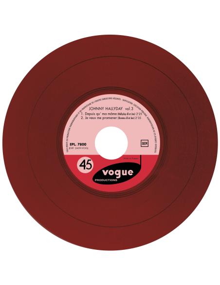 Johnny Hallyday - EP N°03 - Itsy Bitsy Petit Bikini (Vinyle 7'')